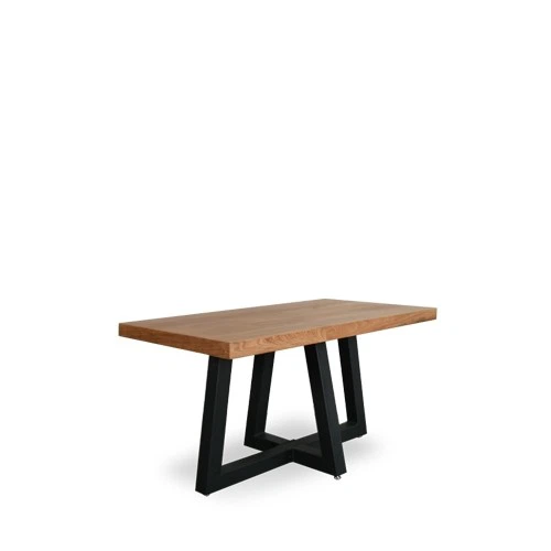 Customized Oak Wood Leather Dinning Table