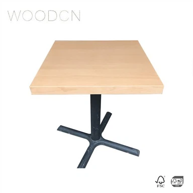 Beech Wood Veneer Leather Tea Table Top