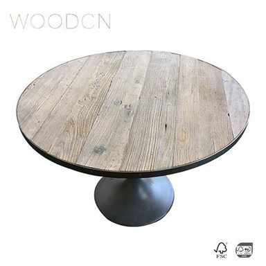 Old Elm Solid Wood Dining Table