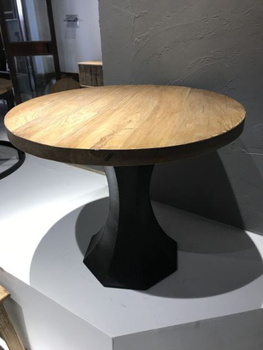 Recycle Old Elm leather Tea Table
