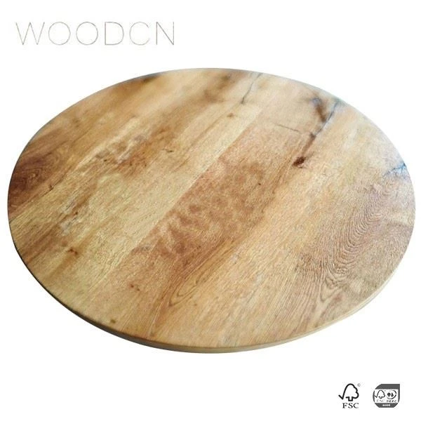 Veneer Oak Wood Dining Tea Coffee Table Top For Sale