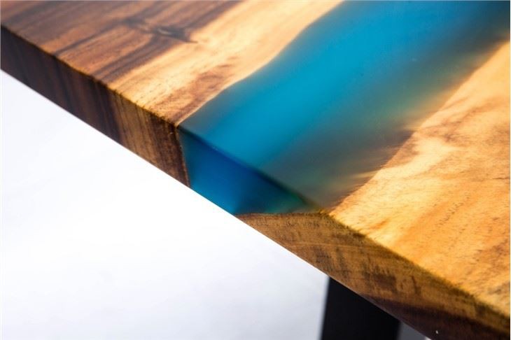 Resin Walnut River Wood Desk Top