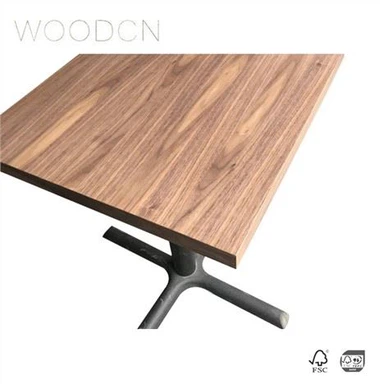 Veneer Black Walnut Wood Restaurant Table