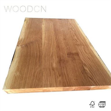 White Oak Edge Glued Office Desk