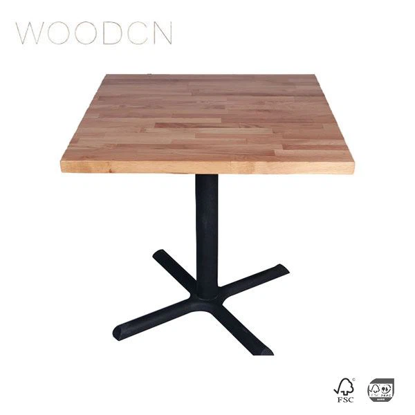 White Oak Wood Butcher Block Dining Table
