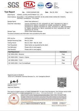 glueb test report glueb test report