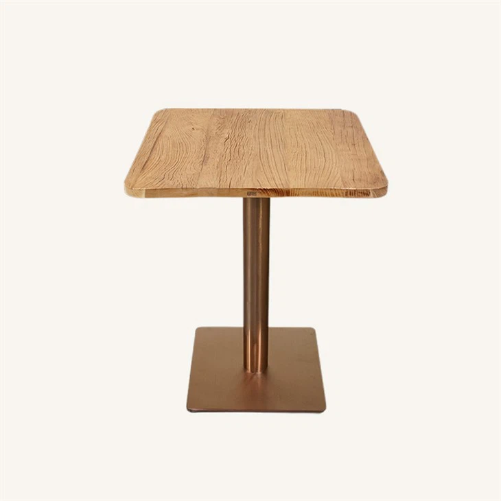 Recycled wood side table