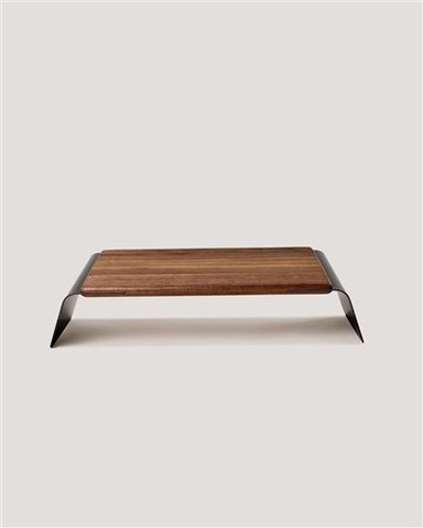 Black Walnut And Aluminum Combined Laptop Stand