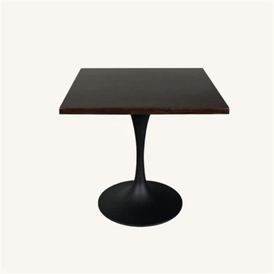 Solid Beech Wood Coffee Table in Walnut Color