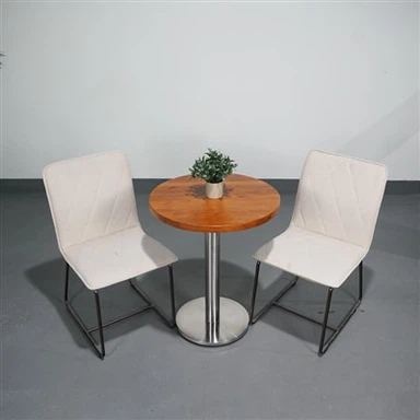 Natural wood small dining table