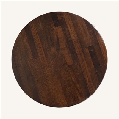 Solid oak butcher block dining table