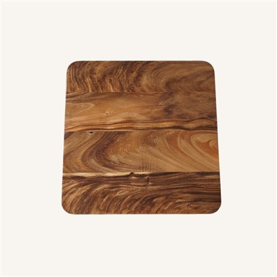 Solid South American Walnut Restaurant Dining Table Top Natural Color