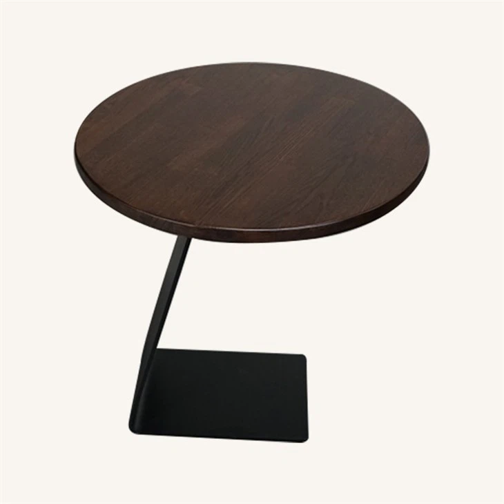 Solid Ash Wood Butcher Block Coffee Table in Walnut Color Supplier high quality