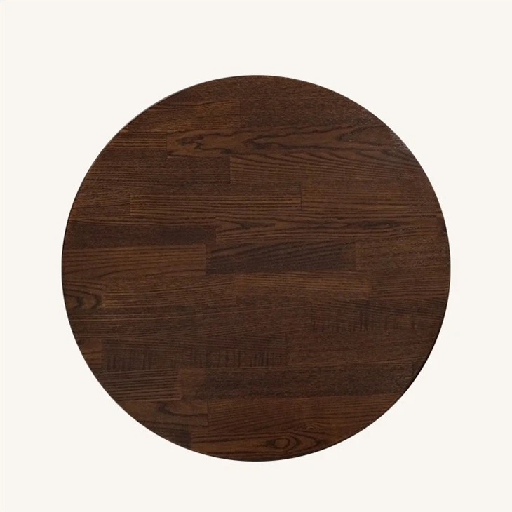 Solid Ash Wood Butcher Block Coffee Table Top in Walnut Color Supplier suppliers