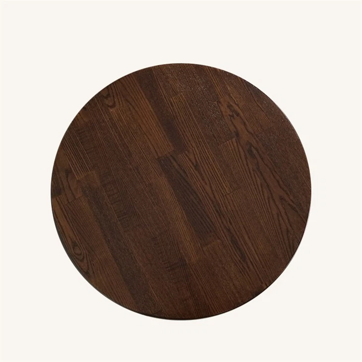 Solid wood block side table