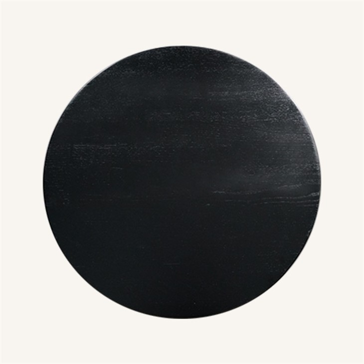 Solid Ash Wood Coffee Table Top in Black Color Supplier suppliers