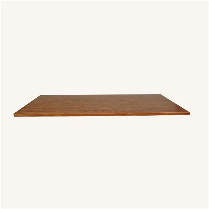 Solid Ash Wood Rectangle Butcher Block Dining Table in Cherry Color Supplier factory