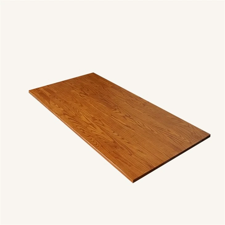 Solid Ash Wood Rectangle Butcher Block Dining Table in Cherry Color Supplier best