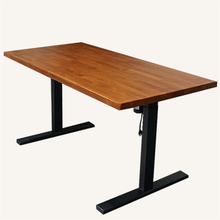 Solid Beech Wood Butcher Block Desk in Cherry Color