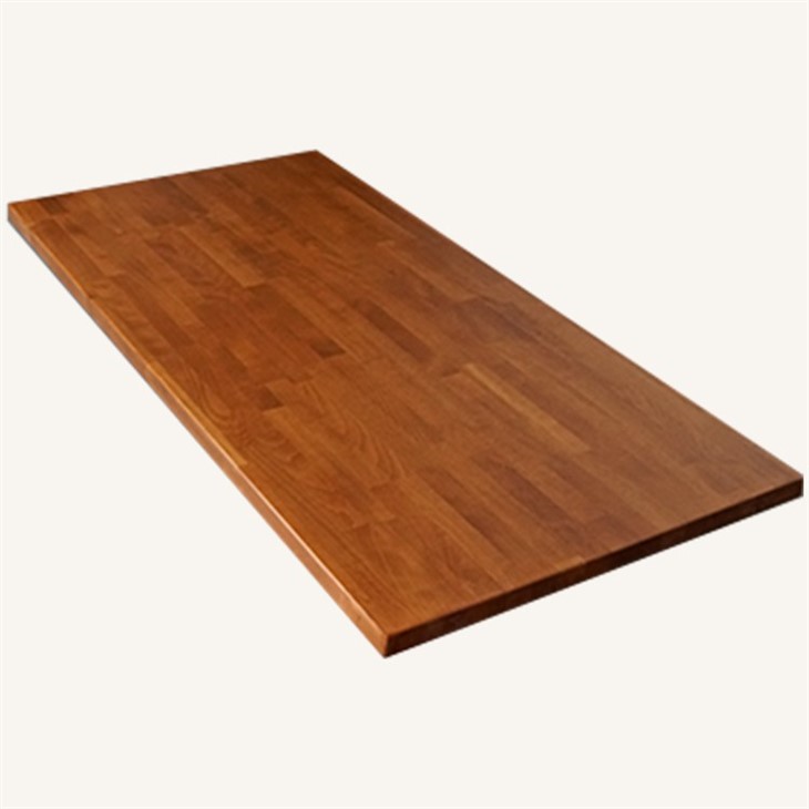 Solid Beech Wood Butcher Block Desk in Cherry Color