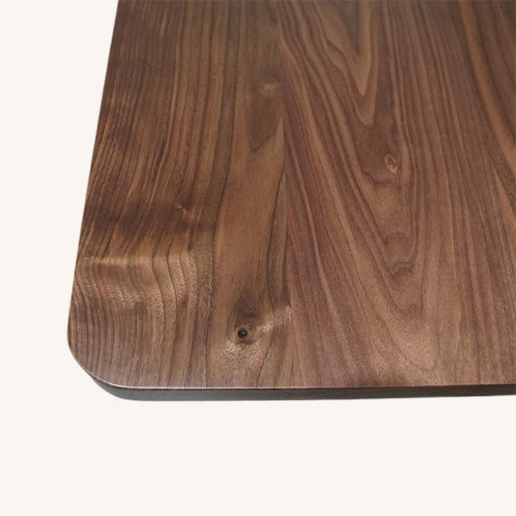 Solid North American Walnut Dining Table Top Natural Color Supplier high quality