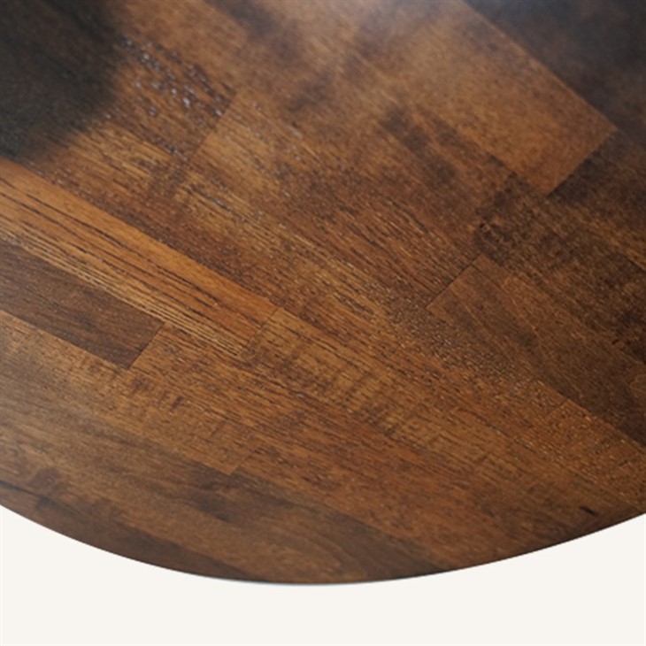 Solid Oak Wood Butcher Block Coffee Table in Walnut Color Wholesale best