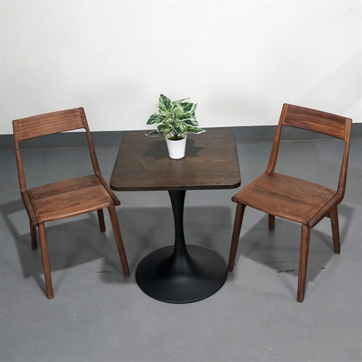 Wooden table square